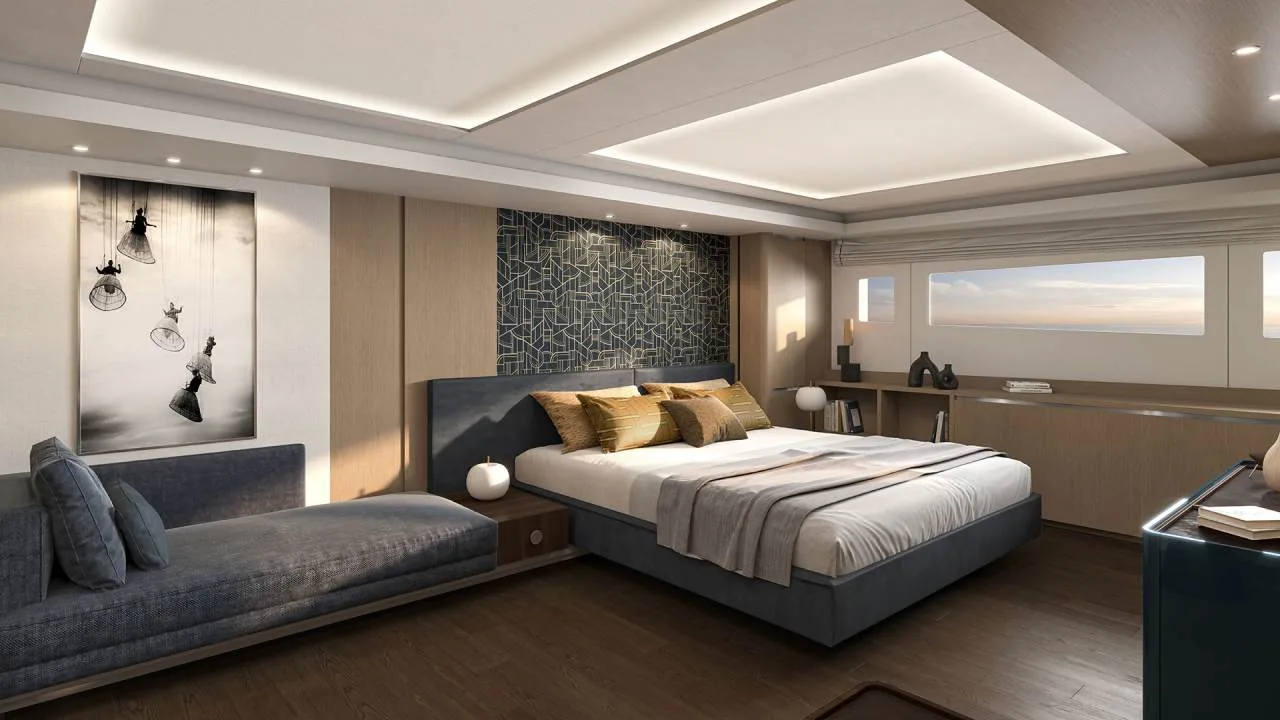 Prestige M8 EVO suite armatoriale e interni premium